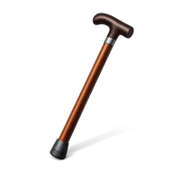 Brown Walking Cane 3D icon