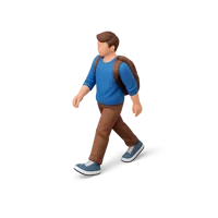 Walking 3D icon