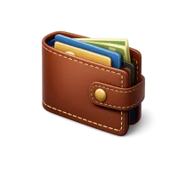 Red Wallet 3D icon