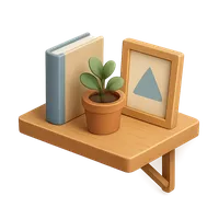 Wall Shelf 3D icon