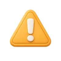 Warning Sign 3D icon