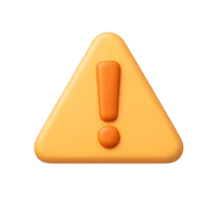 Warning 3D icon