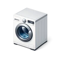Blue Washing Machine 3D icon