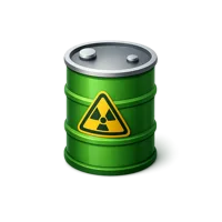Waste Barrel 3D icon