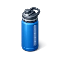 Grey Water Bottle 3D icon