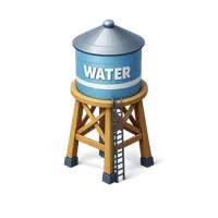 Water Tower 3D icon