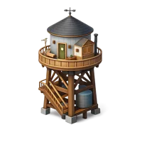 Water Tower Home 3D icon