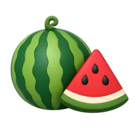 Watermelon 3D icon