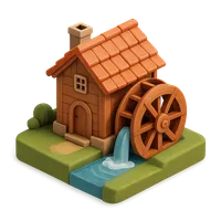 Watermill 3D icon