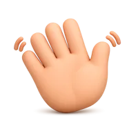Waving Hand 3D icon