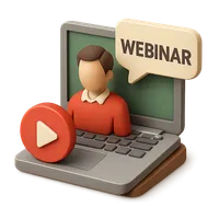 Webinar 3D icon