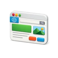 Website 3D icon
