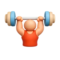 Weightlifter 3D icon