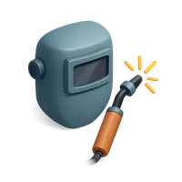 Welding Helmet 3D icon