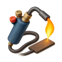Welding torch 3D icon
