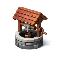 Brown Well 3D icon