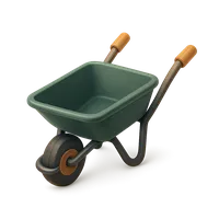 Wheelbarrow 3D icon