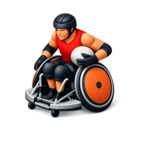 Wheelchair Rugby 3D icon