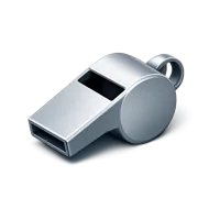 Blue Whistle 3D icon