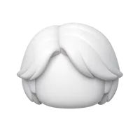 White Hair 3D icon