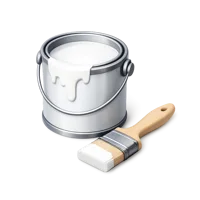 White Paint 3D icon