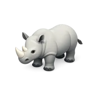 White Rhino 3D icon