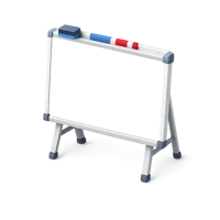 Blue Whiteboard 3D icon