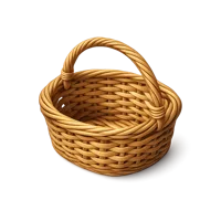 Wicker Basket 3D icon