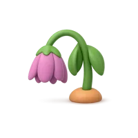 Wilted Flower 3D icon