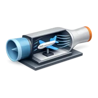 Blue Wind Tunnel Model 3D icon