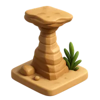 Wind-carved Hoodoo 3D icon
