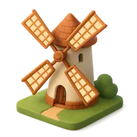 Windmill 3D icon