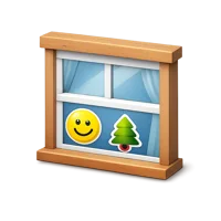 Window Sticker 3D icon