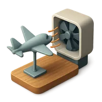 Wind Tunnel Model 3D icon