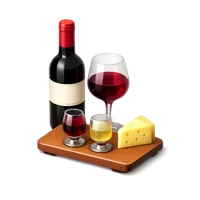 Red Wine tasting 3D icon
