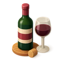 Wine Bottle 3D icon