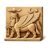 Winged Bull Relief 3D icon