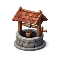 Brown Wishing Well 3D icon
