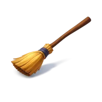 Witch Broomstick 3D icon