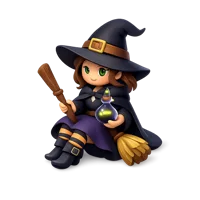 Witch 3D icon
