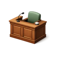 Witness Stand 3D icon