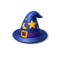 Wizard Hat 3D icon