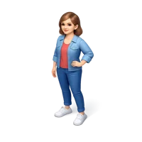 Brown Woman 3D icon