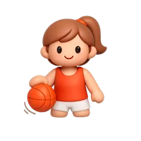 Woman Bouncing Ball 3D icon