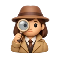 Woman Detective 3D icon