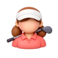 Woman Golfer 3D icon