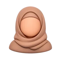 Woman Headscarf 3D icon