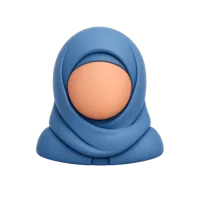Woman Hijab 3D icon