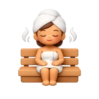 Woman in Sauna 3D icon