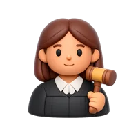 Woman Judge 3D icon